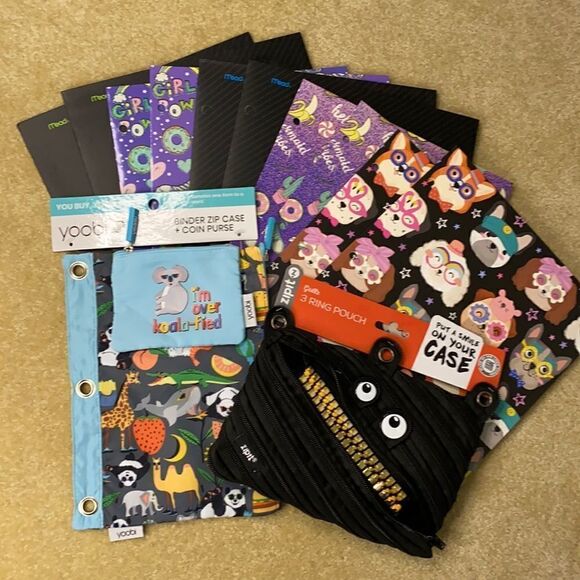 Pencil Cases and Folders Bundle - Picture 1 of 12